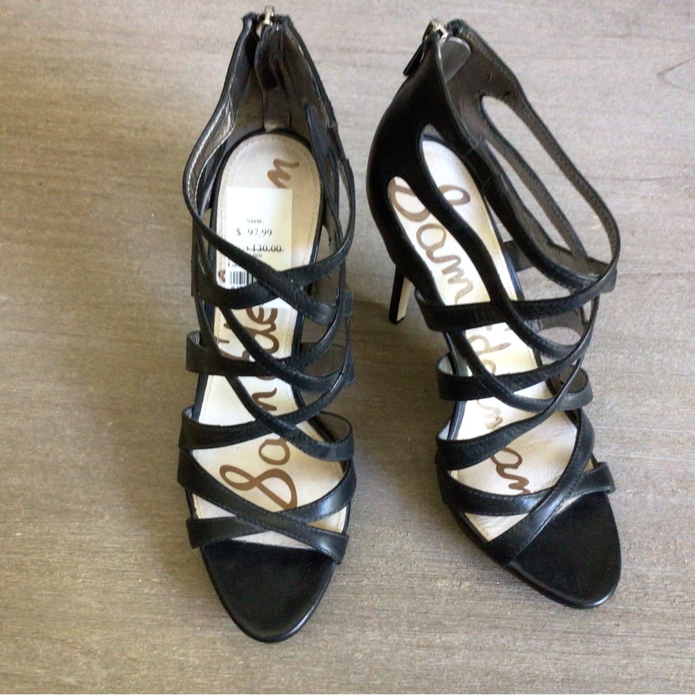 Strappy  heeled sandals.